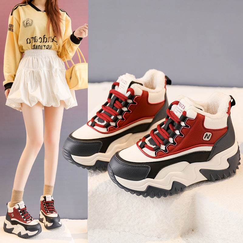 Damen Sneaker High-Top Sportlich Dämpfend Komfort - BerlinGlamour