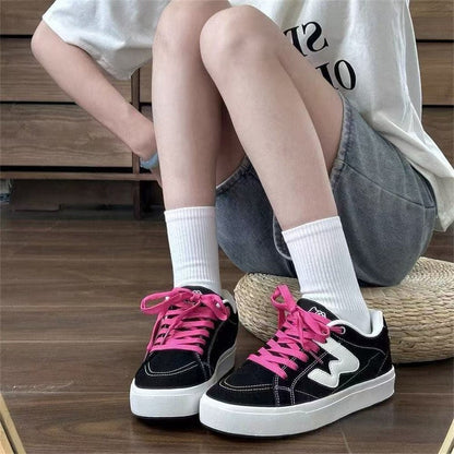 Damen Sneaker Sportlich Weite Passform Gummiprofil