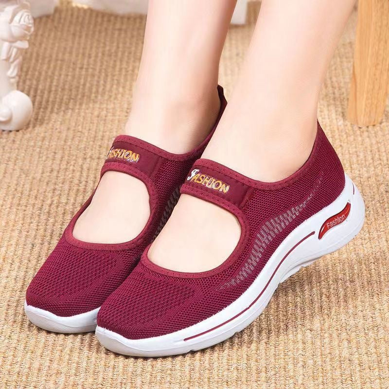 Damen Sneaker Slip-On Weite Passform Elastisch Bequem - BerlinGlamour