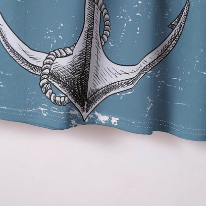 Herren Poloshirt Kurzarm Marine Anker Design Modern