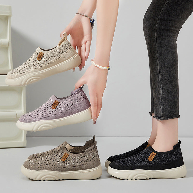 Damen Freizeitschuhe Bequem Slip-On Schuhe Modern