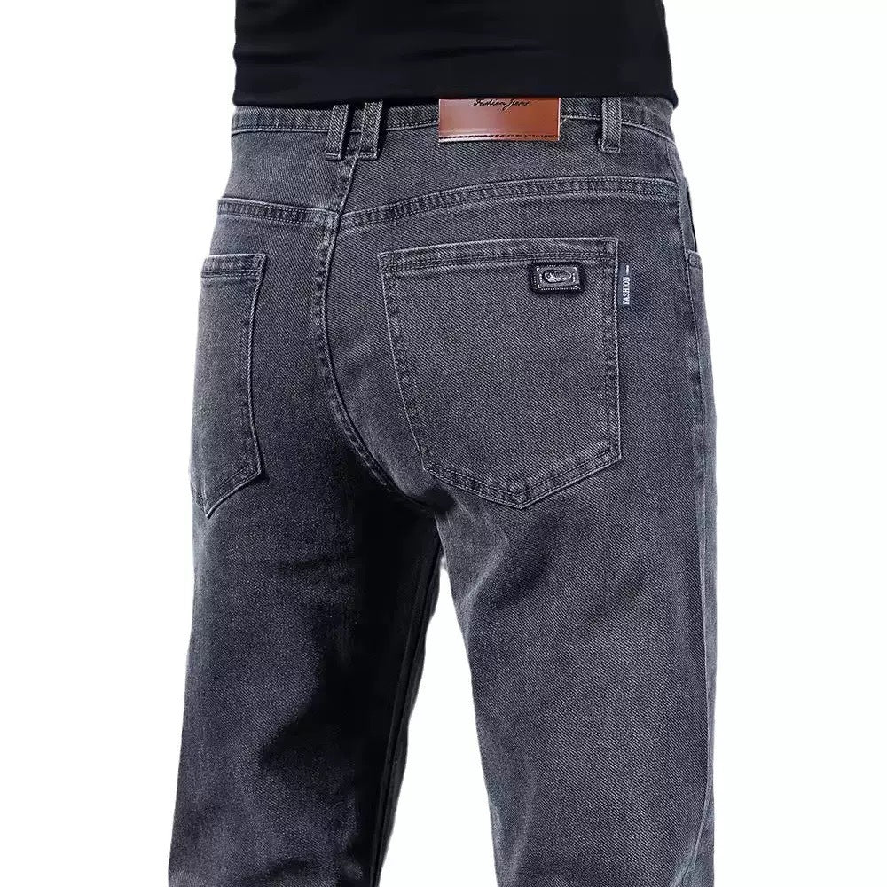 Herren Jeans Slim Fit Weich Denim Modern