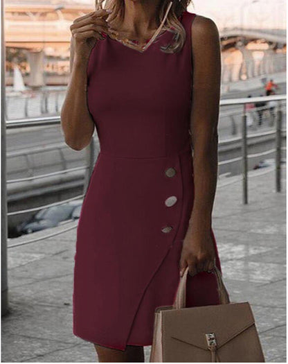 Elegantes Damenkleid mit Knöpfen Berlin Chic
