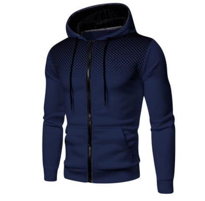Herren Kapuzenjacke Sportlich mit Reißverschluss und Taschen