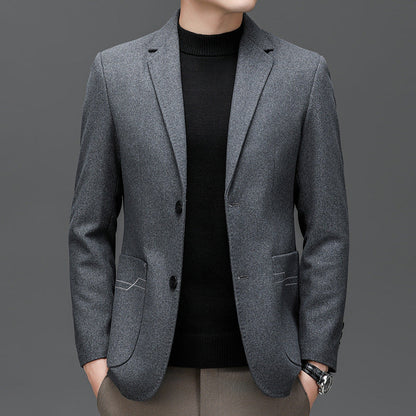 Herren Sakko Modern Slim Fit Elegant Schwarz
