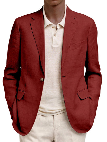 Herren Leinenjacke Elegant Sommer Modern