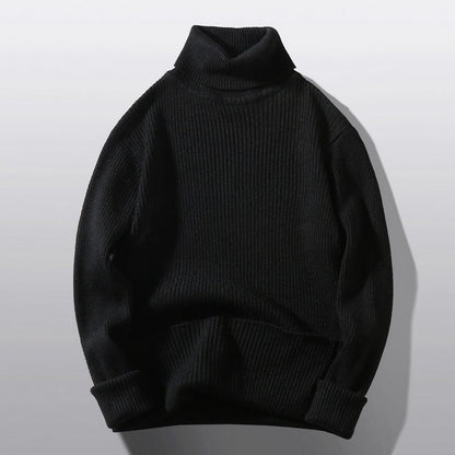 Herren Rollkragenpullover Strick Bequem Modern