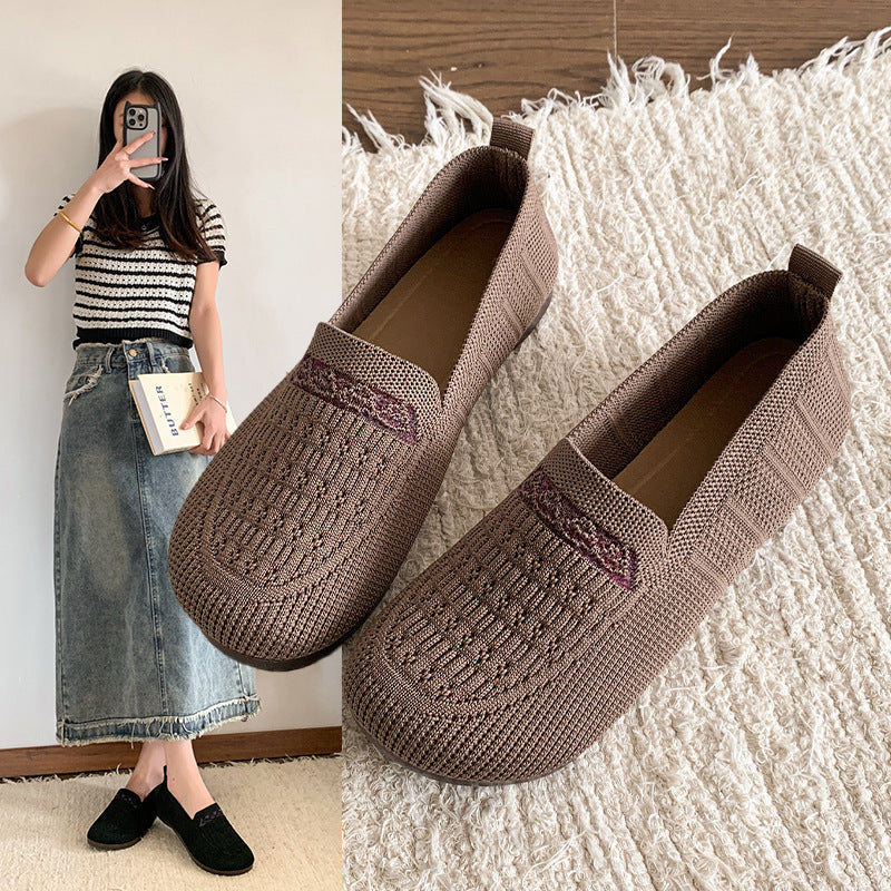 Damen Schuhe Slip-On Atmungsaktiv Flexibel Bequem