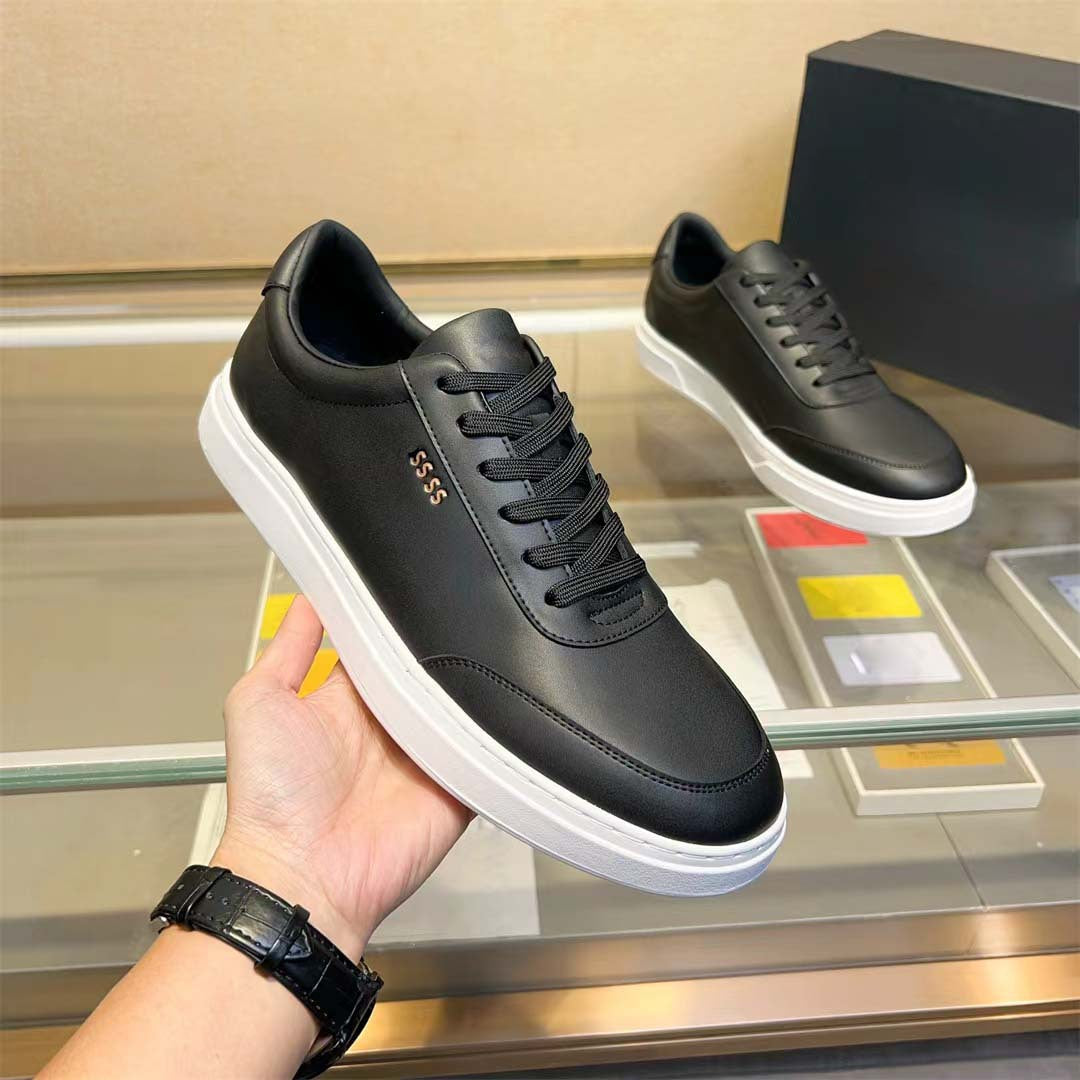 Damen Sneaker Leder Schuhe Bequem Perforiert Modisch
