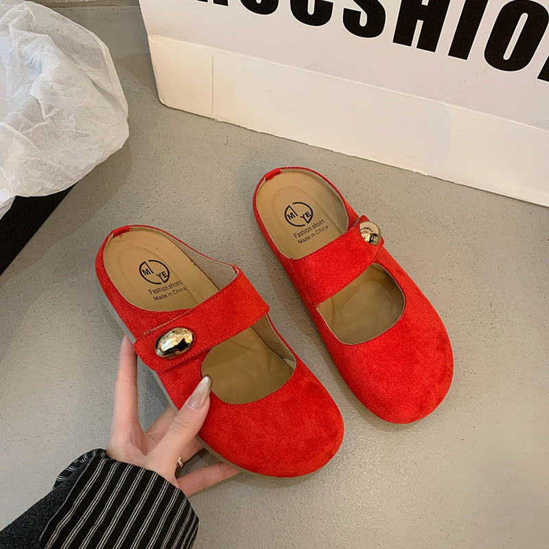 Damen Clogs Bequem Elegant mit Riemen und Verzierung
