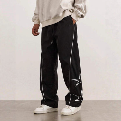Herren Freizeithose Bequem Mit Kontraststreifen Sportlich