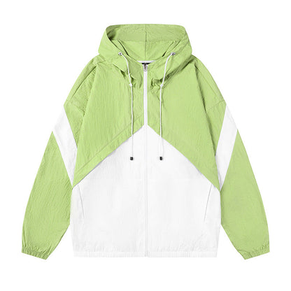 Herren Windjacke Sportlich Reflektierend Verstellbares Kapuzen - BerlinGlamour