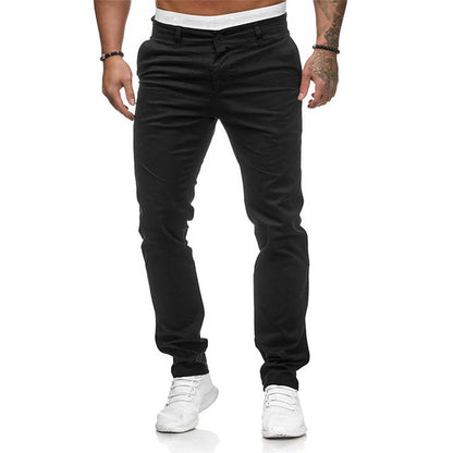 Herren Slim Fit Freizeithose Elastisch Komfortabel