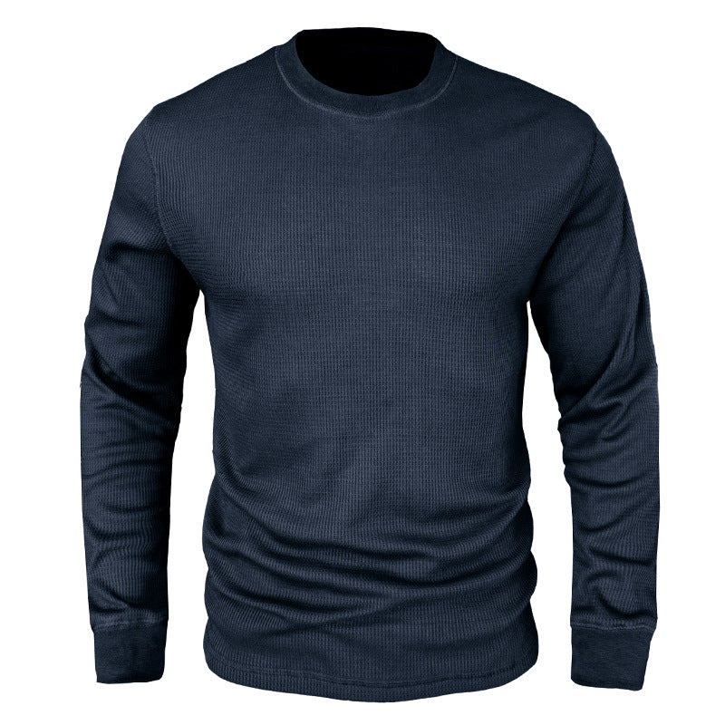 Herren Langarmshirt Slim Fit atmungsaktiv Baumwolle