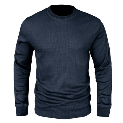 Herren Langarmshirt Slim Fit atmungsaktiv Baumwolle