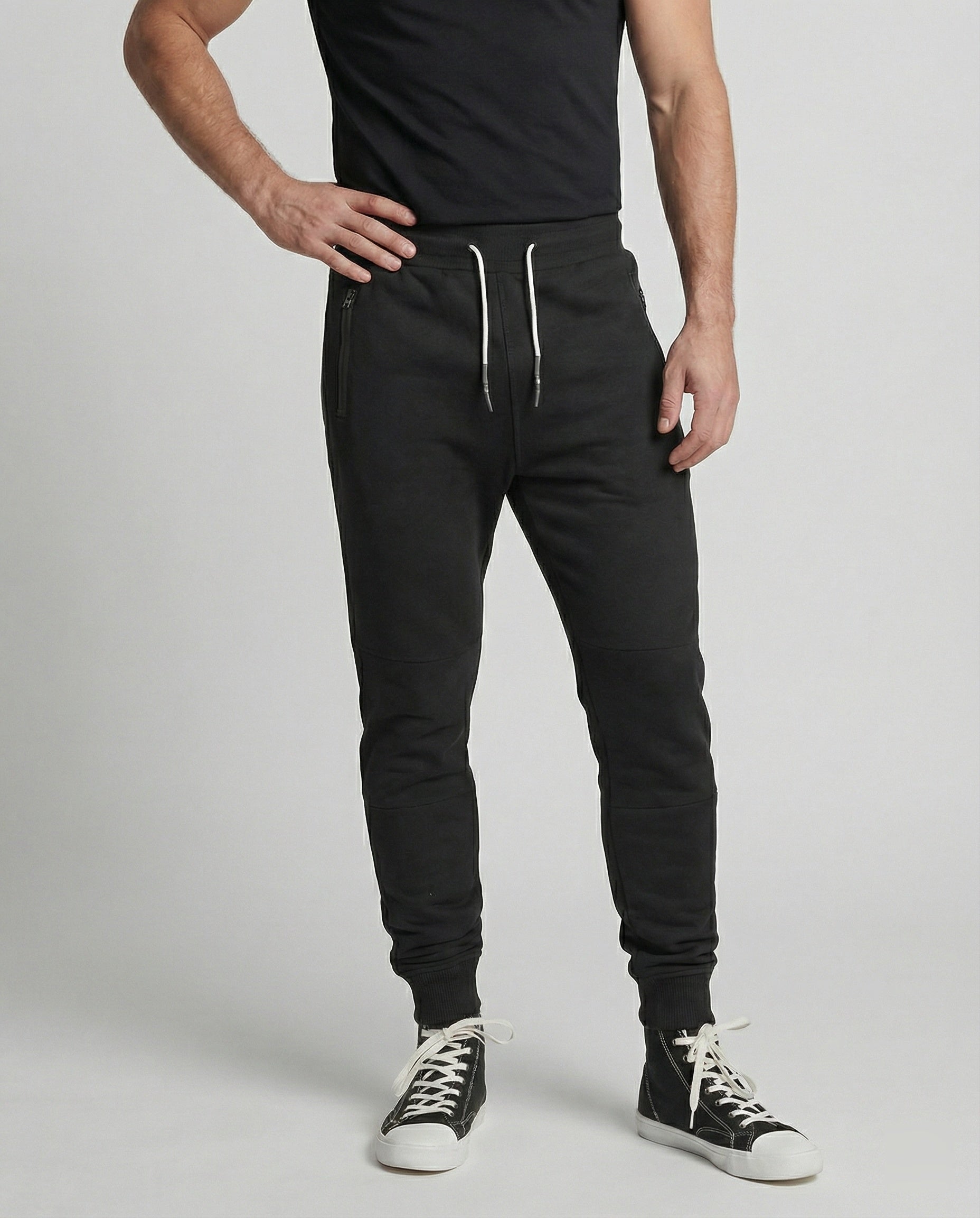 Herren Jogginghose Sportlich Funktionshose Mit Taschen - BerlinGlamour