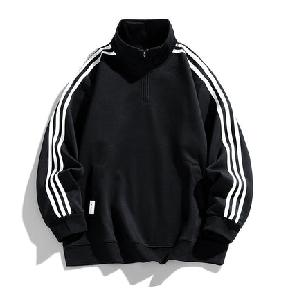 Herren Sportpullover mit Seitentaschen Modern Funktionell