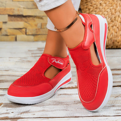 Damen Sportschuhe Atmungsaktiv Slip-On Sneaker bequem