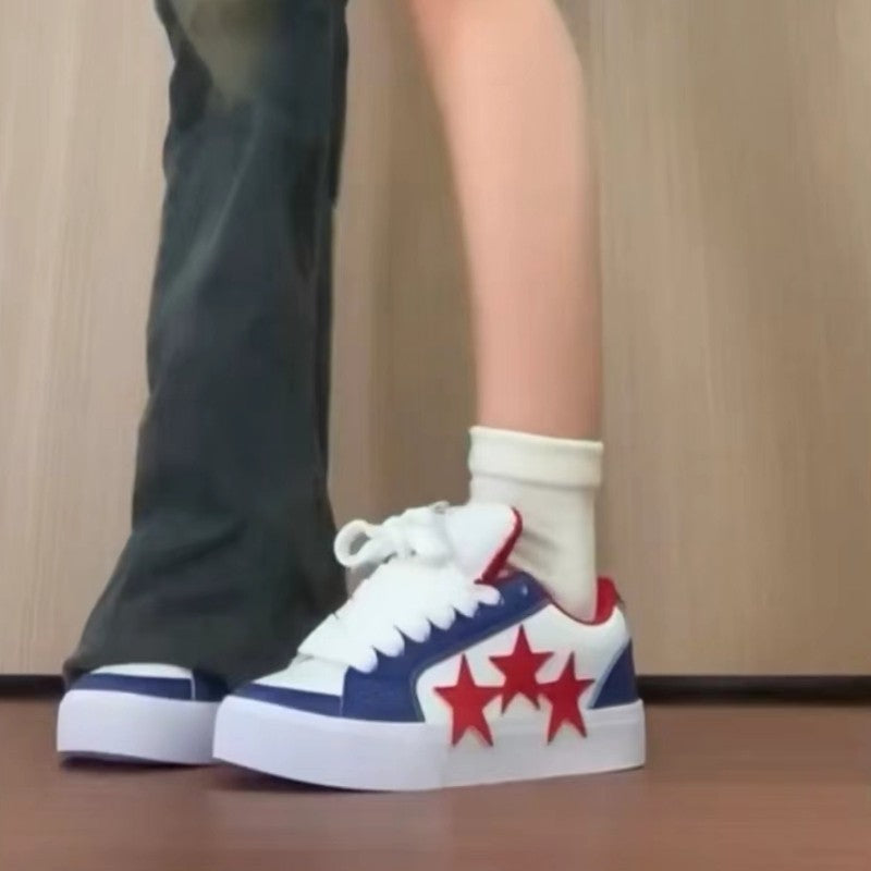Damen Sneaker Modernes Sternen Design Frauen Schuhe