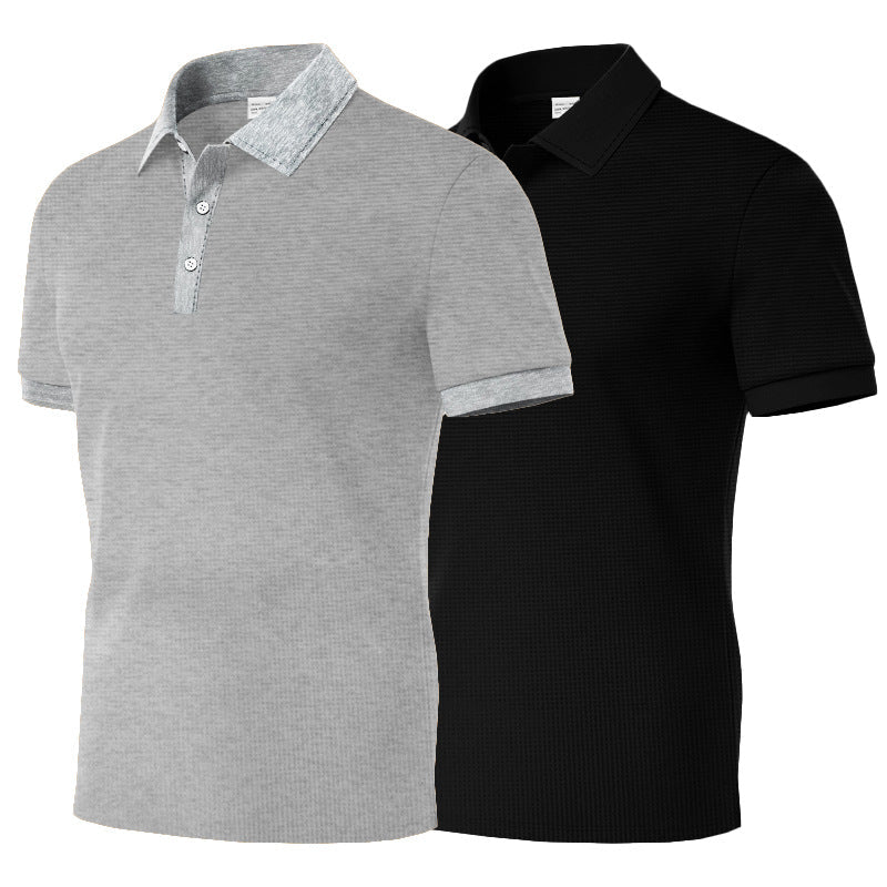 Herren Poloshirt Klassisch Strukturiert Modern