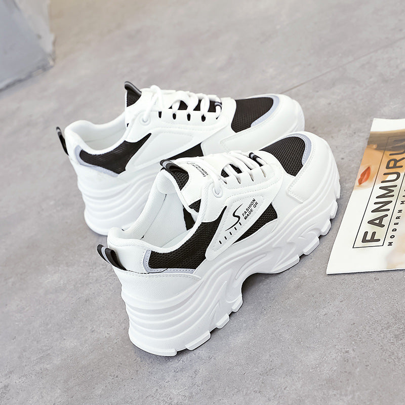 Damen Sneaker Chunky atmungsaktiv Stoßdämpfer