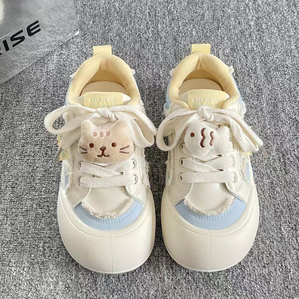 Damen Sneaker Tiermotiv Weiche Sohle Sportlich