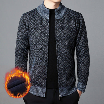 Herren Strickjacke Hochkragen Modern Trendig