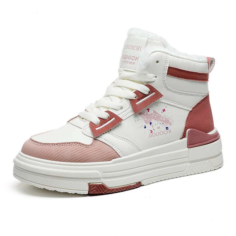 Damen Sneaker Hoch Modisch Kuschelig Komfortabel