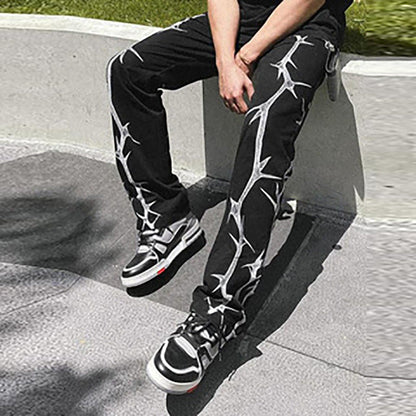 Herren Cargo-Hose Modern mit Grafik-Druck Trendy