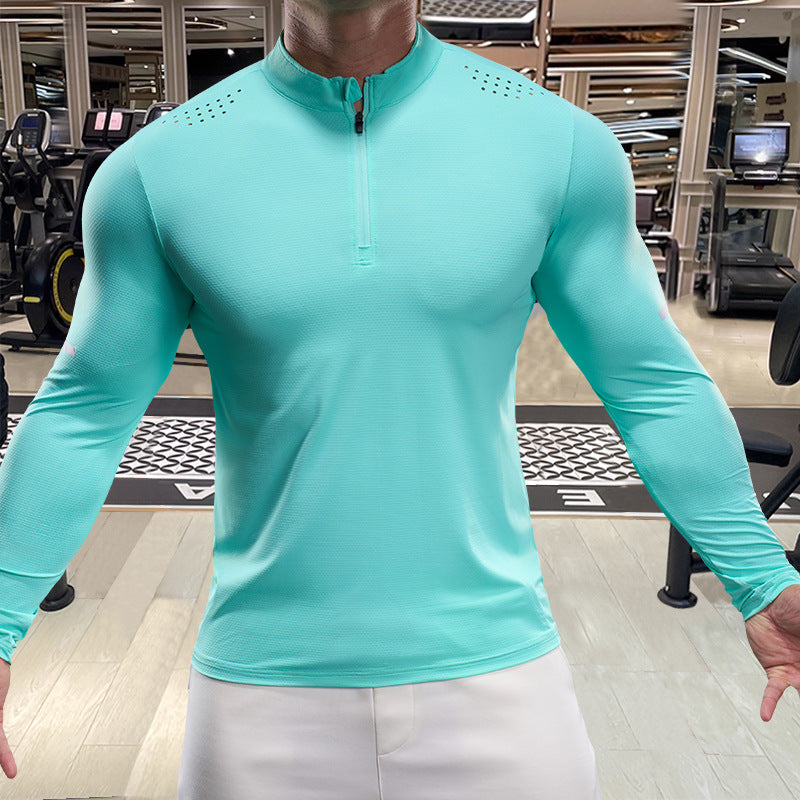 Herren Funktionsshirt Sportlich Langarm Atmungsaktiv