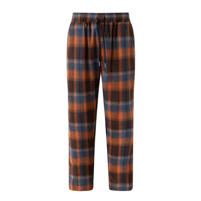 Herren Flanellhose Bequem Mit Seitentaschen Elastisch
