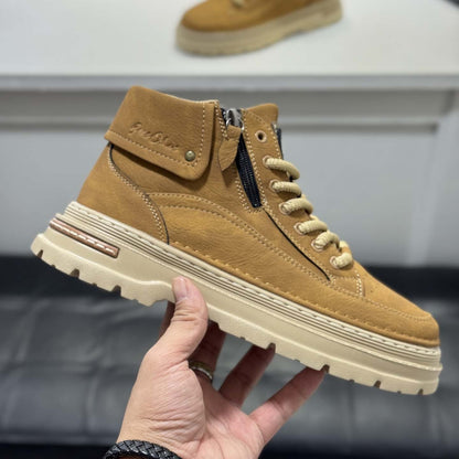 Damen Schnürboots Bequem Laufsohle Modisch