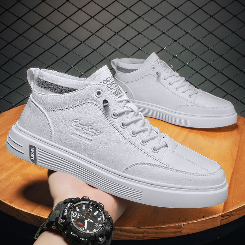 Damen Sneaker Hoch Hoher Schaft Kunstleder Elastisch