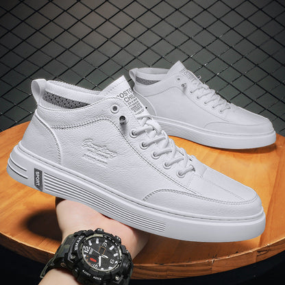 Damen Sneaker Hoch Hoher Schaft Kunstleder Elastisch
