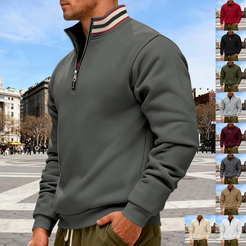 Herren Sportpullover Modern Athletisch Grün