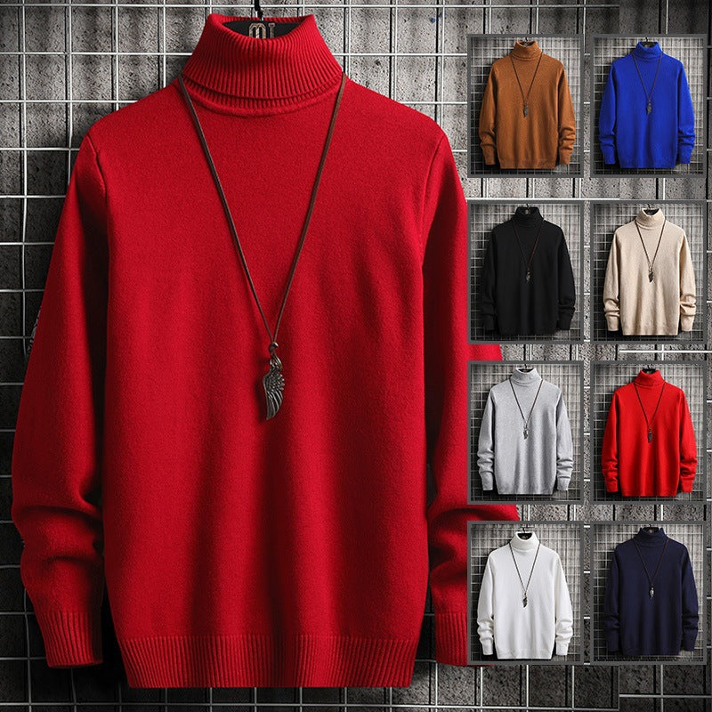 Herren Rollkragenpullover Weich Modern Stylisch