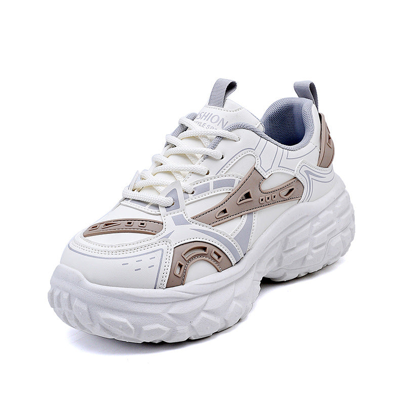 Damen Sneaker Sportlich Chunky Atmungsaktiv Modern
