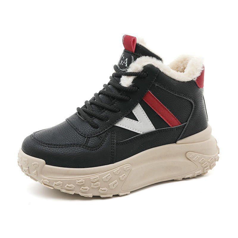 Damen Warm Sneaker High-Top rutschfest Winter - BerlinGlamour
