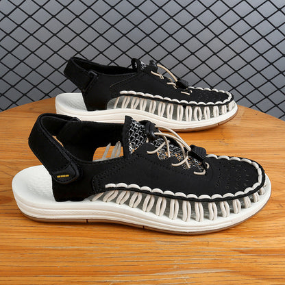 Damen Sport Sandalen Schnellschnürsystem Elastisch Bequem