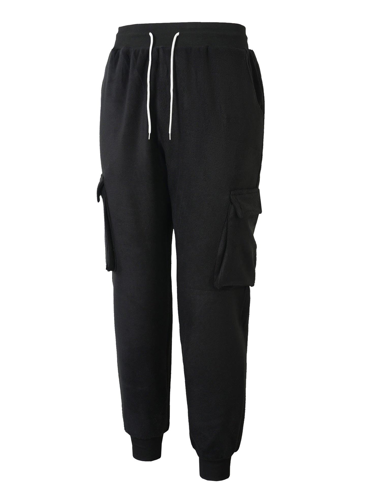 Herren Fleece Hose Cargo Bequem Warm