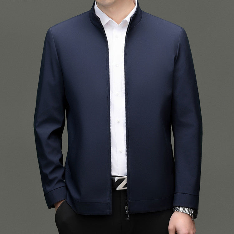 Herren Steppjacke Elegant Modern Mit Stehkragen