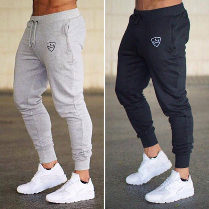 Herren Jogginghose Slim Fit Elastisch Schwarz