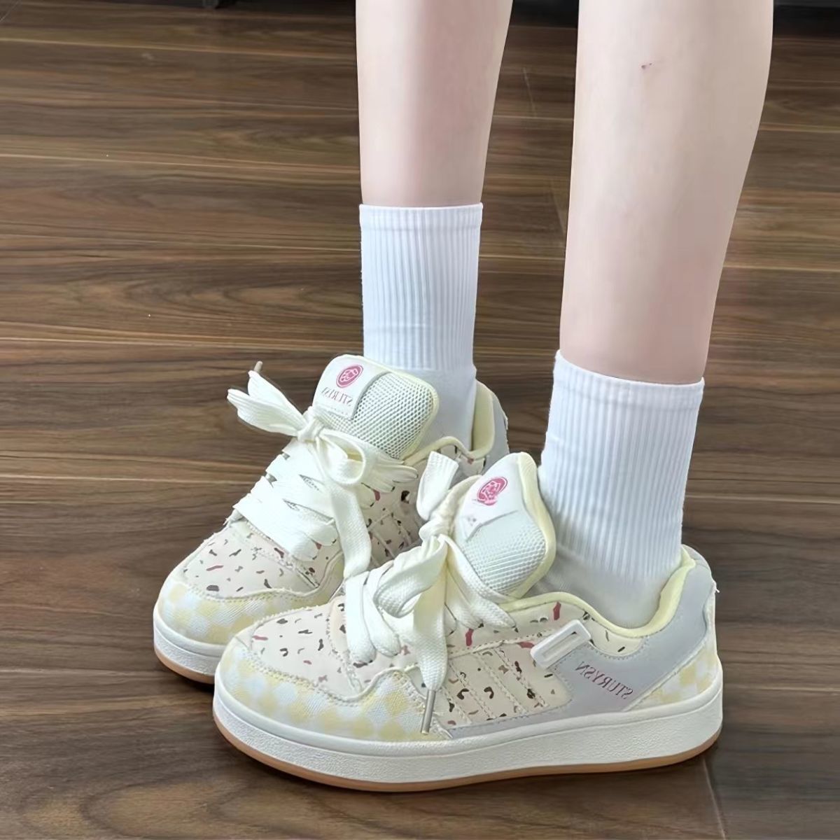 Damen Sneaker Sportlich Robust Einzigartig Design