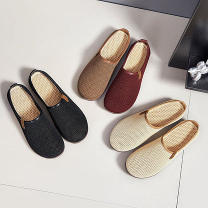 Damen Slipper Atmungsaktiv Mesh Rutschfest Bequem