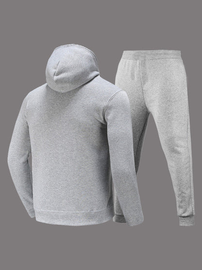 Herren Sportset Hoodie Jogginghose Mit Grafikdruck