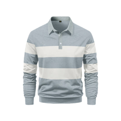 Herren Polo-Shirt Sportlich Streifen-Design Modern
