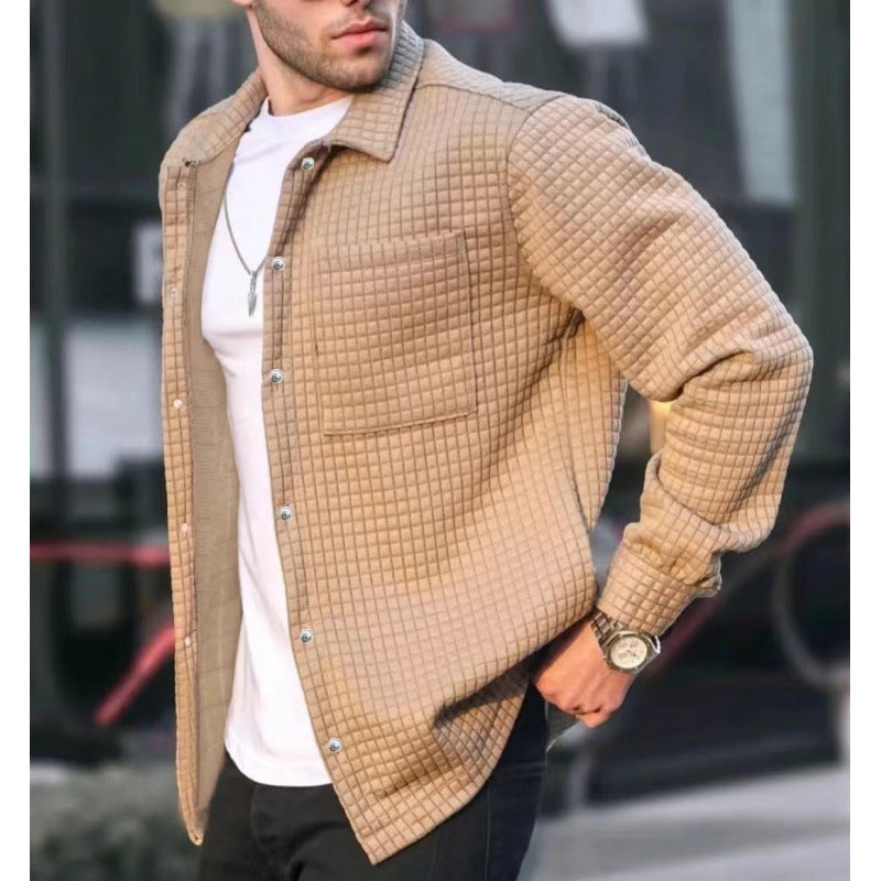 Herren Steppjacke Warm mit Brusttasche Modern - BerlinGlamour