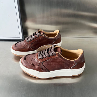 Damen Sneaker Bequem Leder Elegante Mode - BerlinGlamour