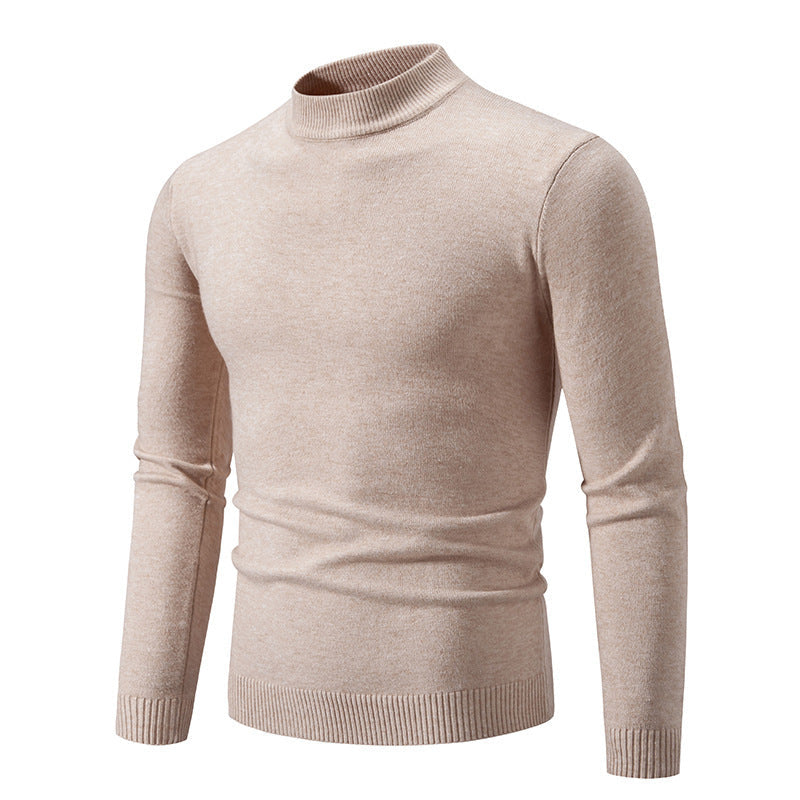 Herren Pullover Rollkragen Baumwolle Hochwertig Elegant