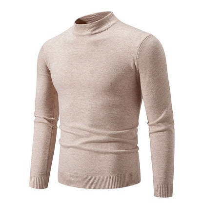 Herren Pullover Rollkragen Baumwolle Hochwertig Elegant